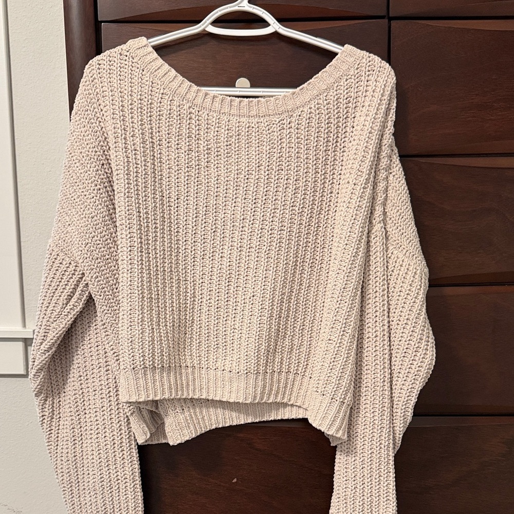 Double Zero Soft Cream Knit Sweater
